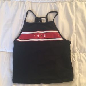 H& m crop halter top